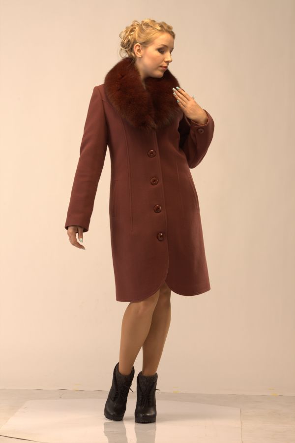 пальто женское Зима 2015 модель M-1428 фото