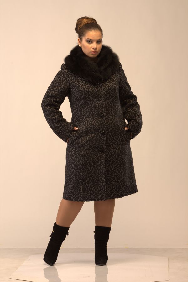 пальто женское Зима 2015 модель M-1414 фото